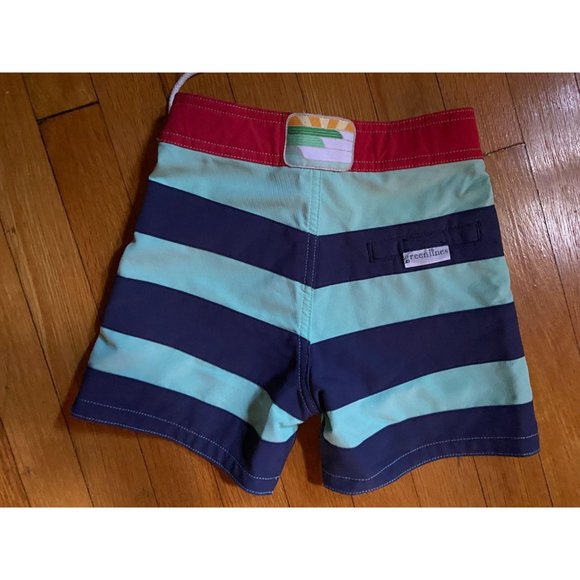 Greenlines Trunks Boys Size 2T Blue & Red Trunks I - Picture 3 of 3
